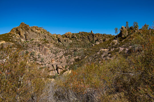 Pinnacles National Forest, blue sky day