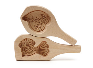 Wooden mold for moon cake