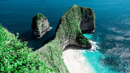 Kelingking strand von oben