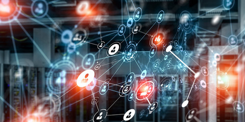 Fototapeta premium Wireless connection technologies