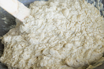 Preserved durian in pan , Local dessert of Thailand.