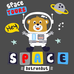 give me space astronaut cartoon vector