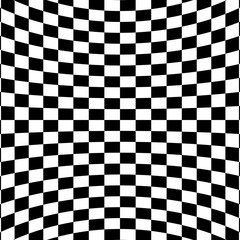 Warping checkerboard