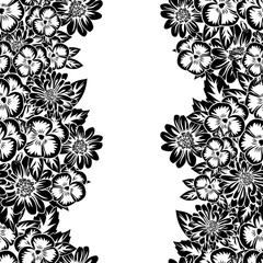 seamless monochrome pattern
