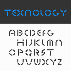 Abstract english alphabet letters. Vector design elements for company