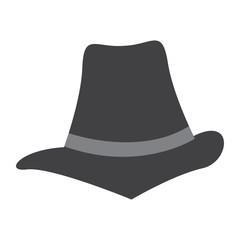 Hipster hat icon