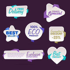 Sale tag vector isolated. Sale sticker with special advertisement offer. Tags collection. Super sale tag. Half price tag.