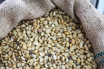 Obraz premium Coffee Beans in a Bag
