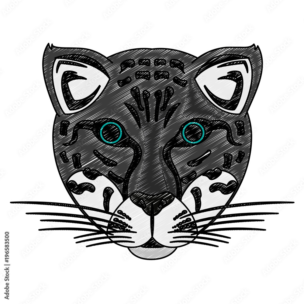 Canvas Prints leopard wild animal head vector illustration graphic design