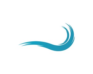 Fototapeta na wymiar water wave Logo Template
