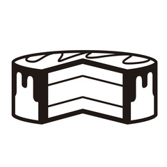 Incomplete birthday cake icon