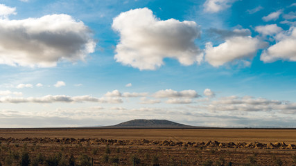 Huge mud volcano
