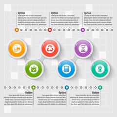 Abstract 3D Paper Infographics