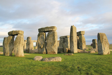Naklejka premium the stones of Stonehenge, a prehistoric monument in Wiltshire, England. UNESCO World Heritage Sites