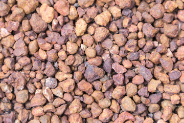 Stone pebbles texture background for interior exterior decoration and industrial construction concept design.