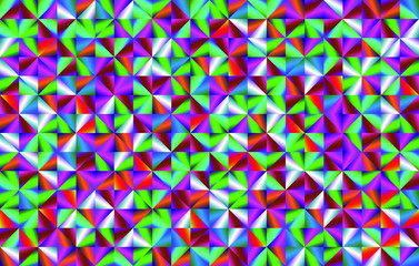 Colorful Metallic cubism background 1