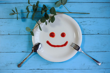 皿の上のスマイル
