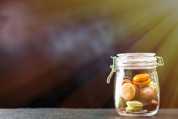 Assortment of macaron cookies