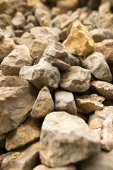 Large rocks in the mountains as a background