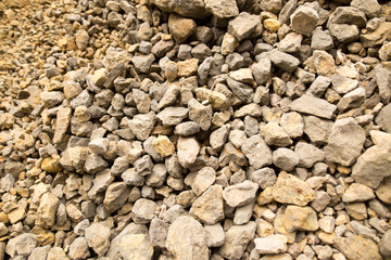 Large rocks in the mountains as a background