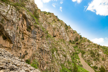 Beautiful nature in the Himalayas in spring