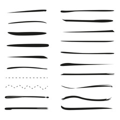 black brush line set