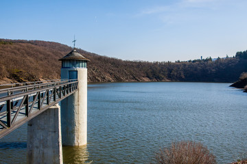 Tower looking out over a lake (II)