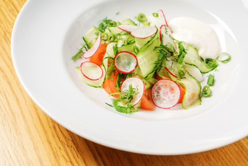 fresh salad with radish