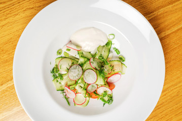 fresh salad with radish