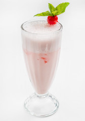 berry smoothie on white