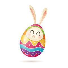 Easter egg bunny.