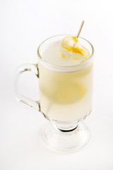ginger tea on white