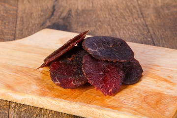 Dry beef meat