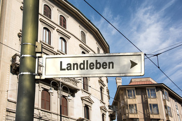 Fototapeta premium Schild 242 - Landleben
