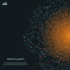 Abstract star background with defocused lights. Eps10 Vector illustration.