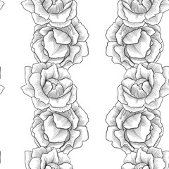 Fototapeta premium vintage vector floral seamless pattern