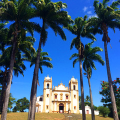 Fototapeta na wymiar recife, brazil, olinda, church, pernambuco, travel, city, sea, south, landmark, america, brazilian, colonial, do, carmo, people, background, sky, old, holiday, olympic, architecture, day, view, buildi