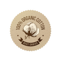Organic cotton emblem