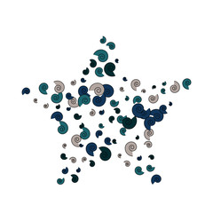 Vector Confetti Background Pattern. Element of design. Color spirals on a white background