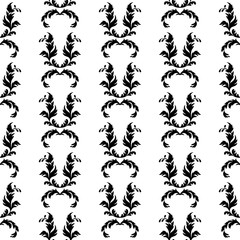 vector baroque seamless pattern