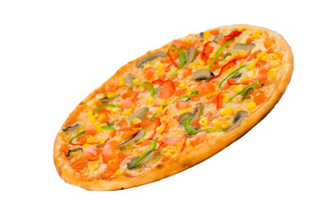 pizza with mushrooms