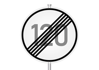 Geschwindigkeitsbegrenzung endet - 120