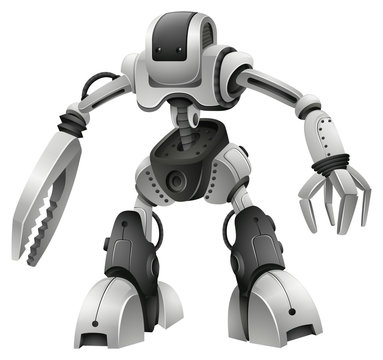 Robot design with weapon hands