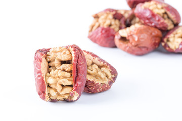 Red date stuffed with walnut