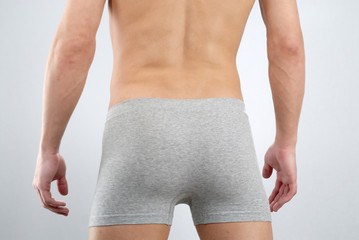 Body of man, arms of man, ass of man, back of man