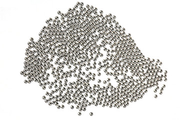 Many scattered rhinestones. On a white background