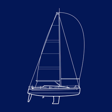 Yacht blueprint