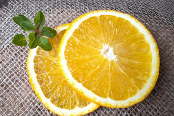Fresh sweet orange juice on the table for breakfast