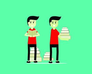 read a book,Man reading book