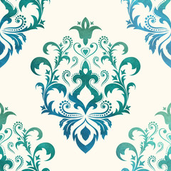Watercolor seamless wallpapers in the style of Baroque . Can be used for backgrounds and page fill web design. Illustration